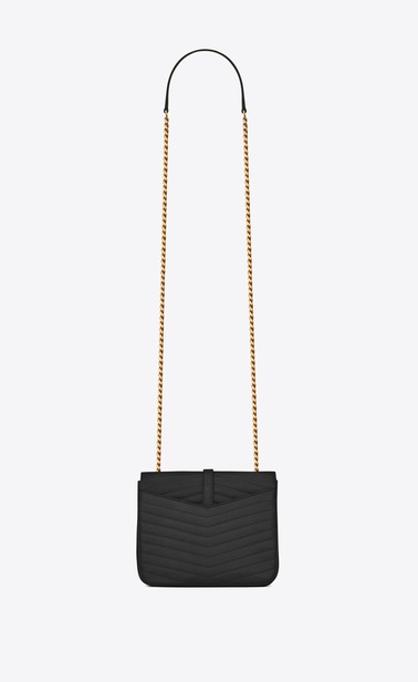 SAINT LAURENT Sulpice Woman Small soft Sulpice chain bag in quilted black leather b_V4